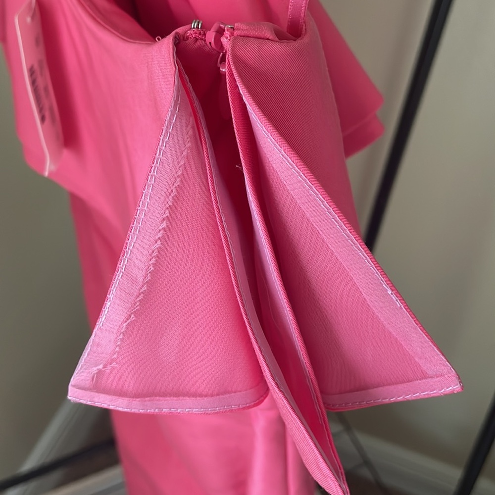 NWT J.Crew One Shoulder Ruffle Dress - Picture 3 of 6
